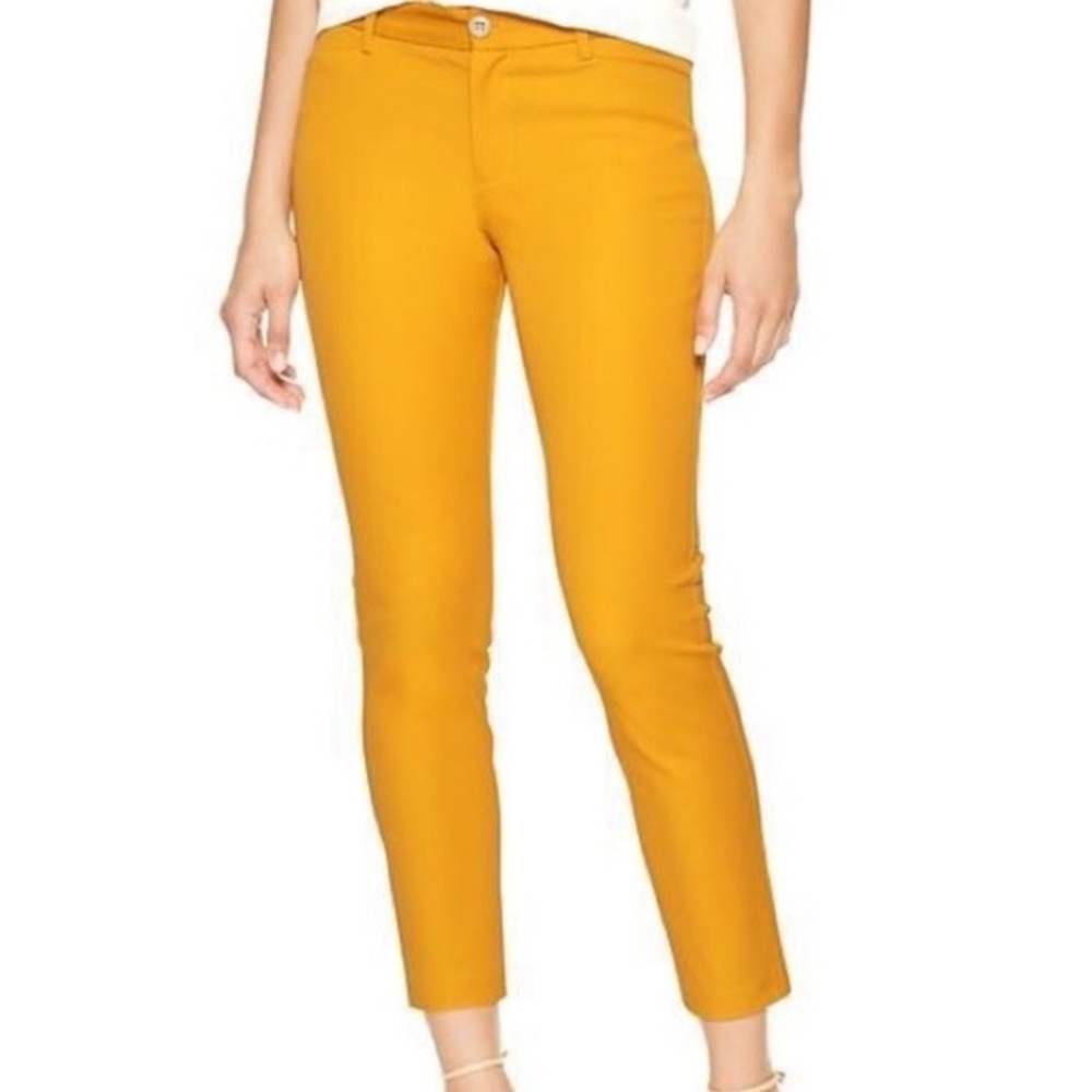 Signature Skinny Ankle Mustard Pants